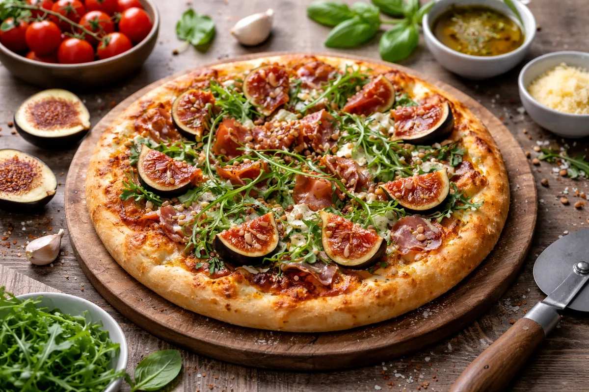 Comment faire une pizza maison avec une garniture originale
